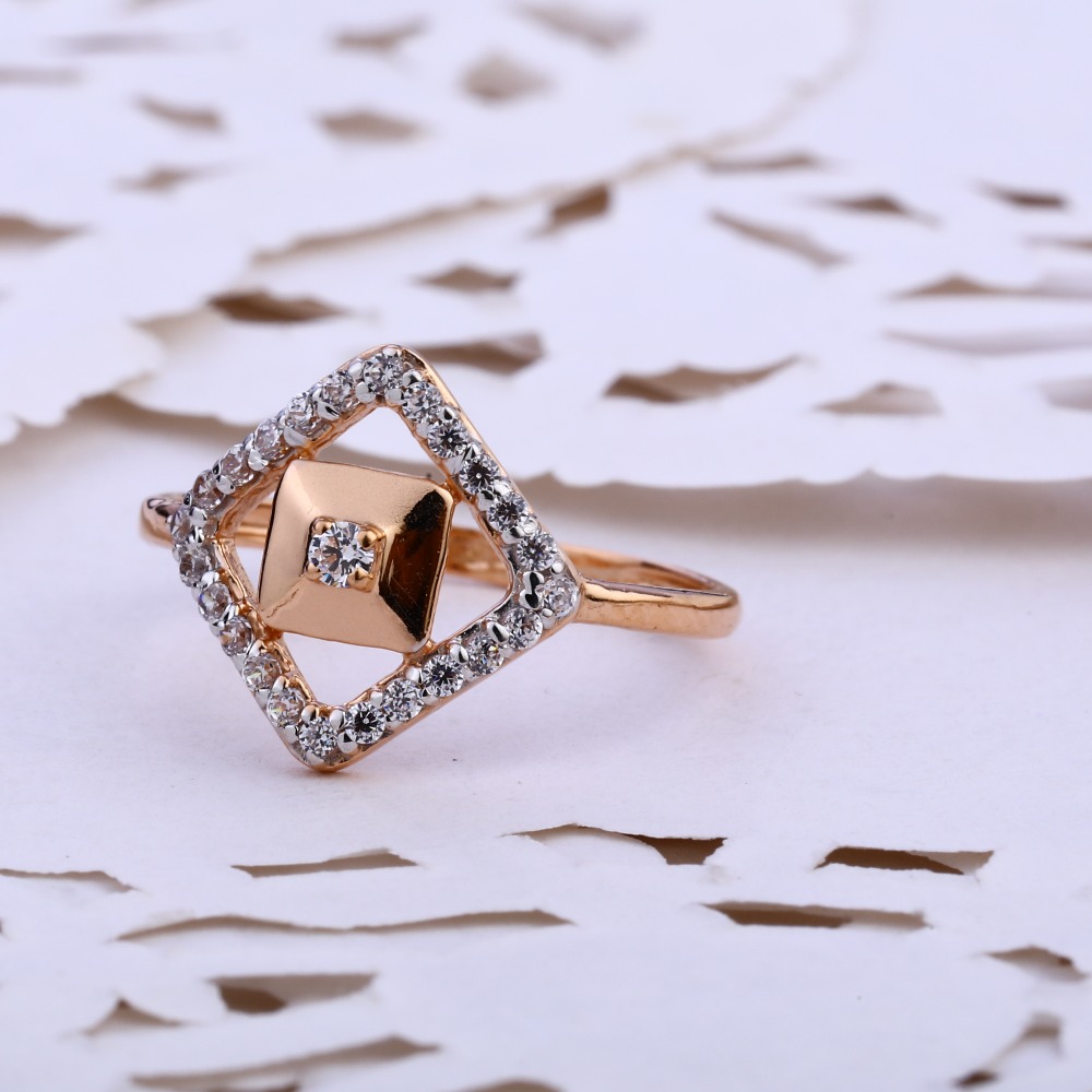 18KT CZ  Rose Gold Gorgeous Ladies Ring RLR841