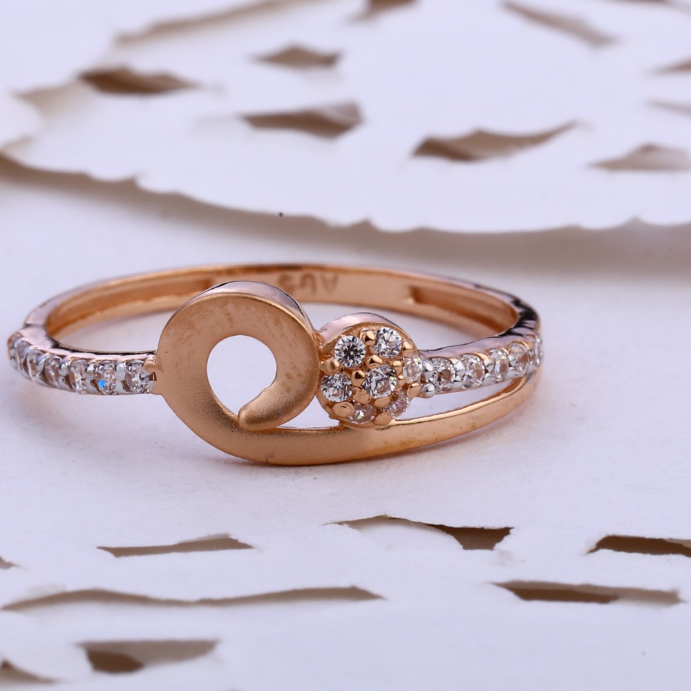 18KT CZ  Rose Gold Exclusive Ladies Ring RLR839