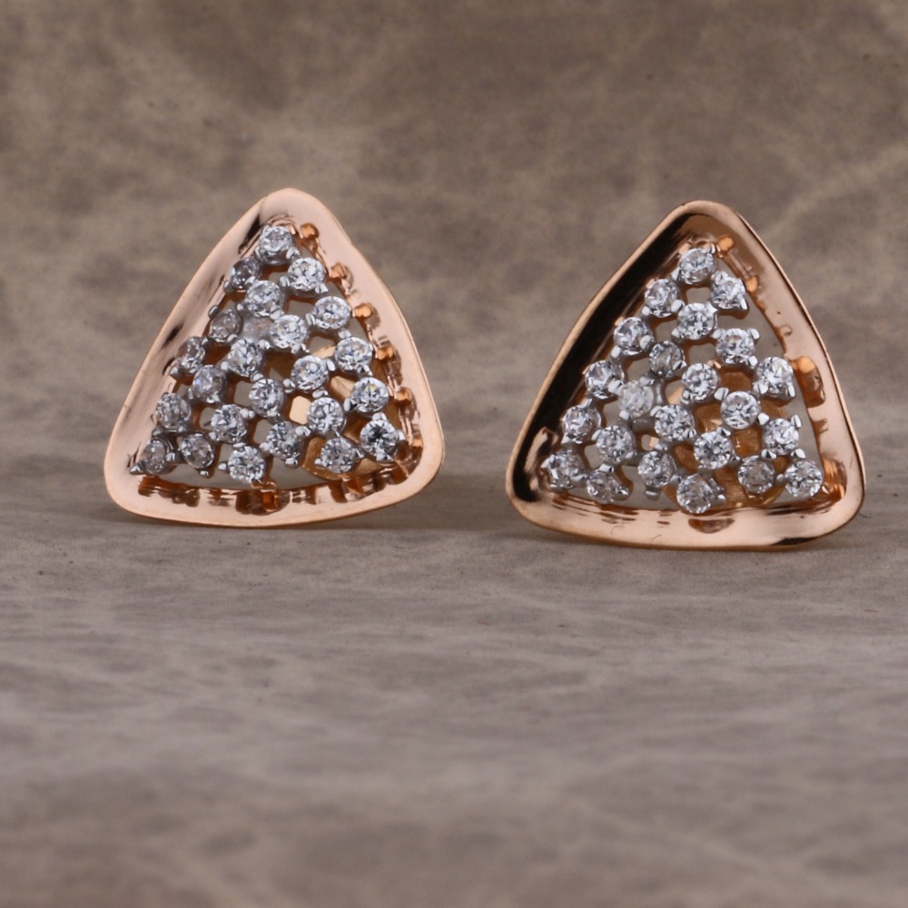 750 Rose Gold Fancy Ladies Earring RE211