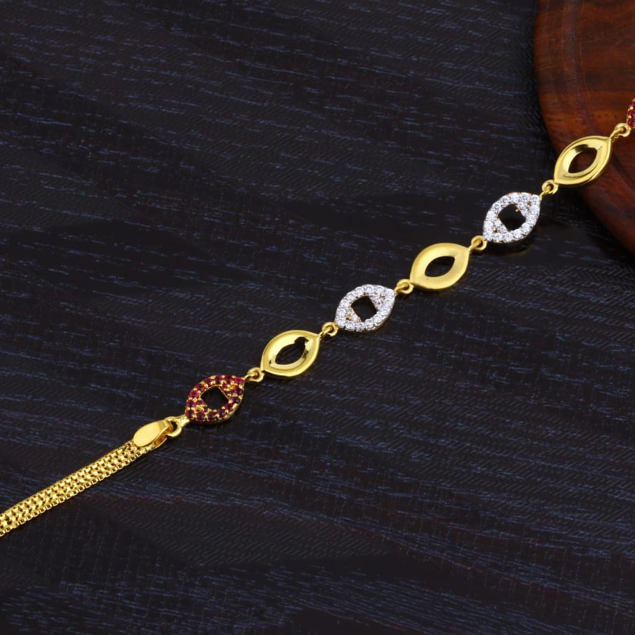22KT Gold Ladies Hallmark Stylish Bracelet LB430