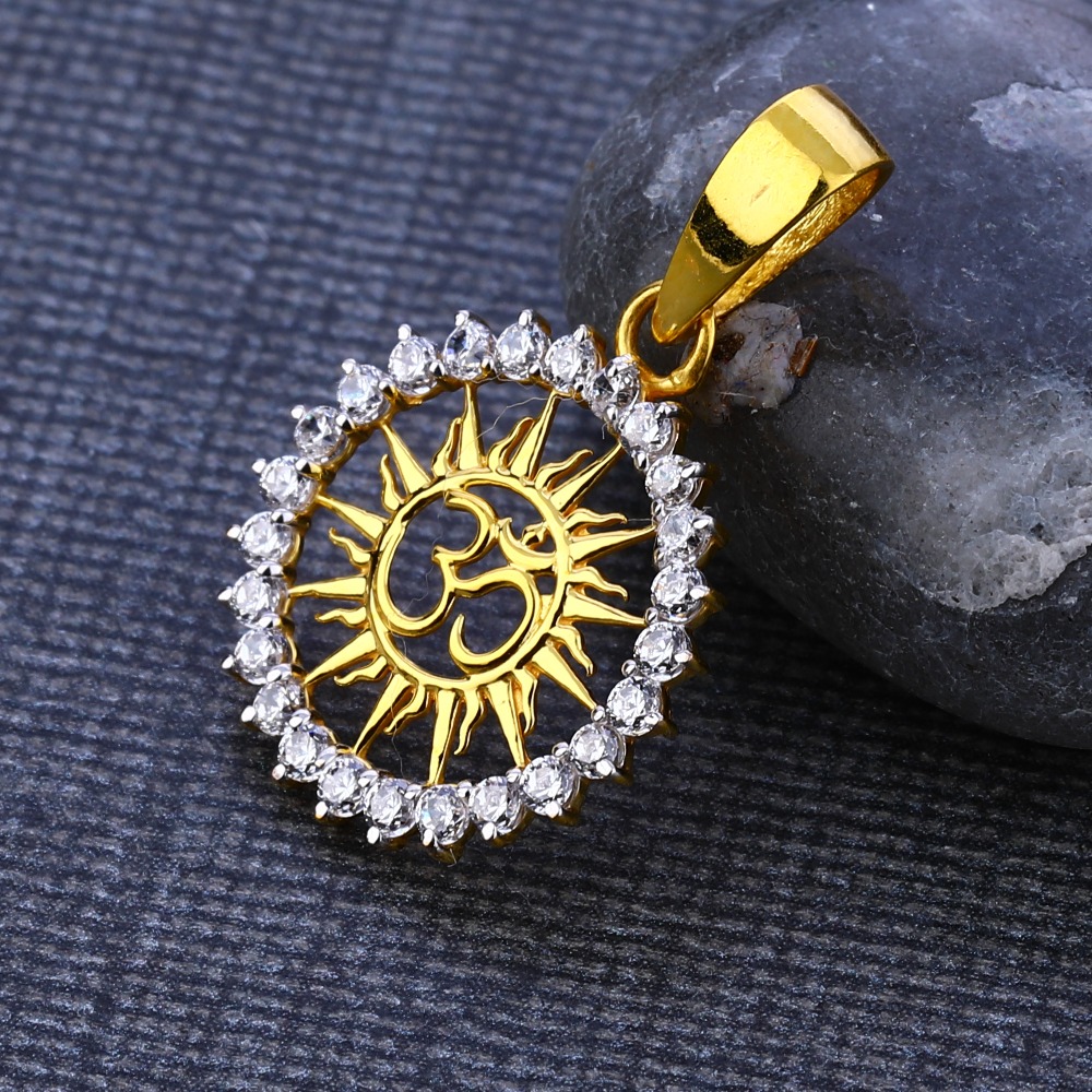 22kt cz gold exclusive god pendant gp119