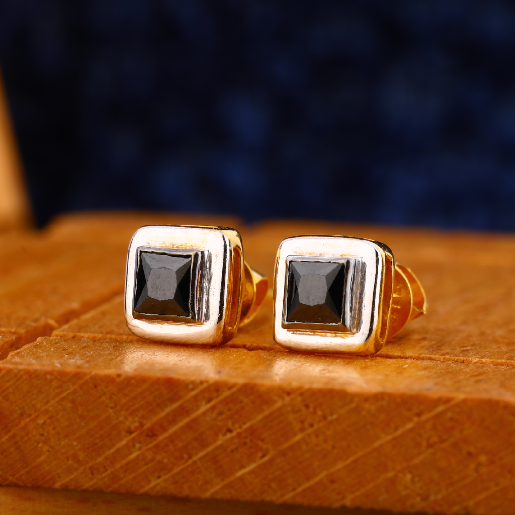 916 gold mens classic earrings me 18