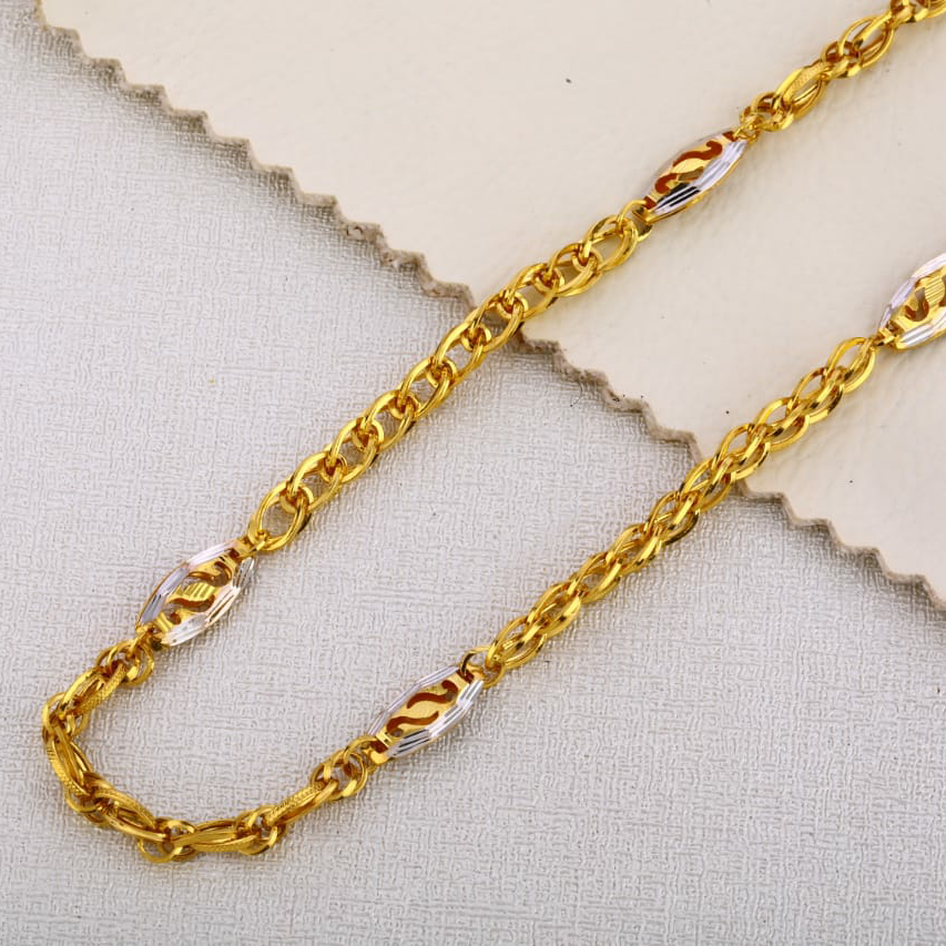 22ct gold mens hallmark fancy choco chain mch 321