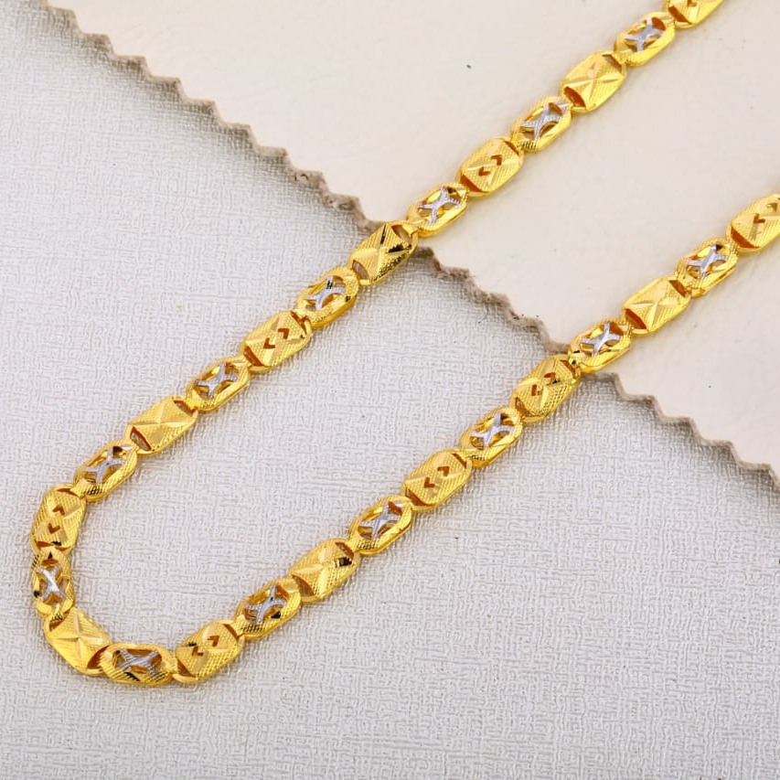 22ct gold mens hallmark delicate choco chain mch 322