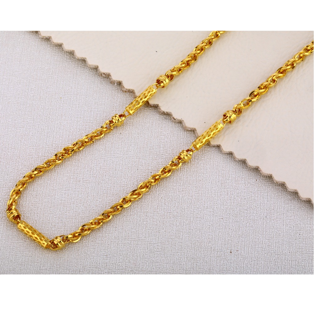 22CT Gold Hallmark Delicate Men's Choco Chain MCH315