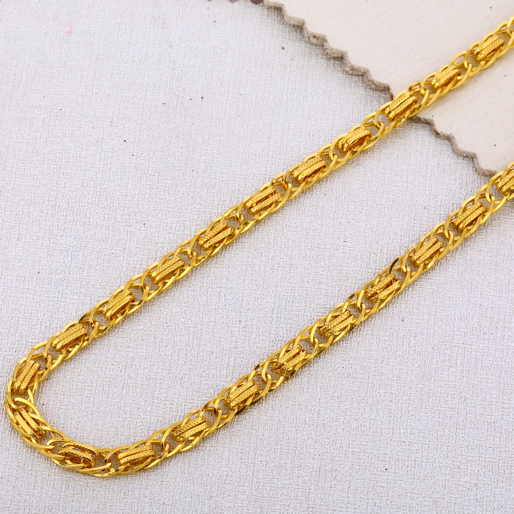916 Gold mens Delicate Plain choco chain MCH591