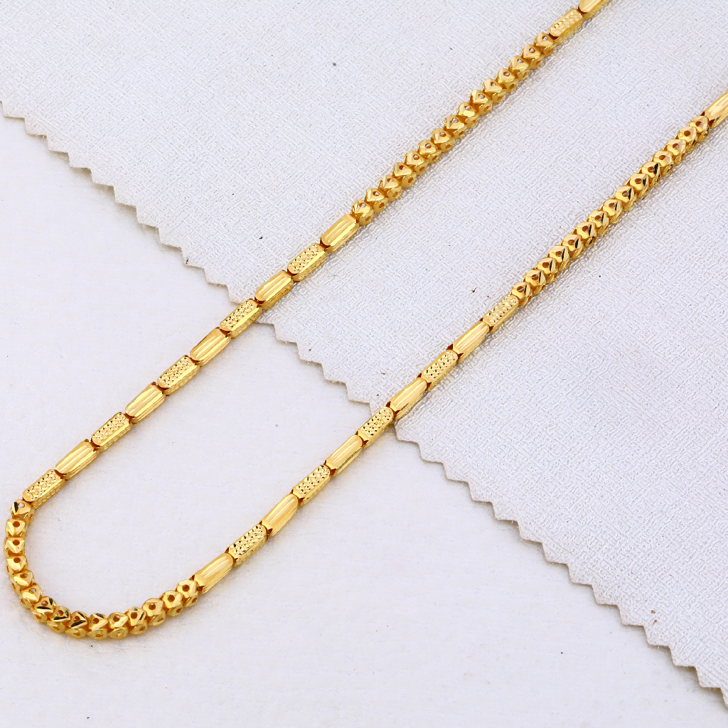 22CT Gold mens Gorgeous Plain choco chain MCH465