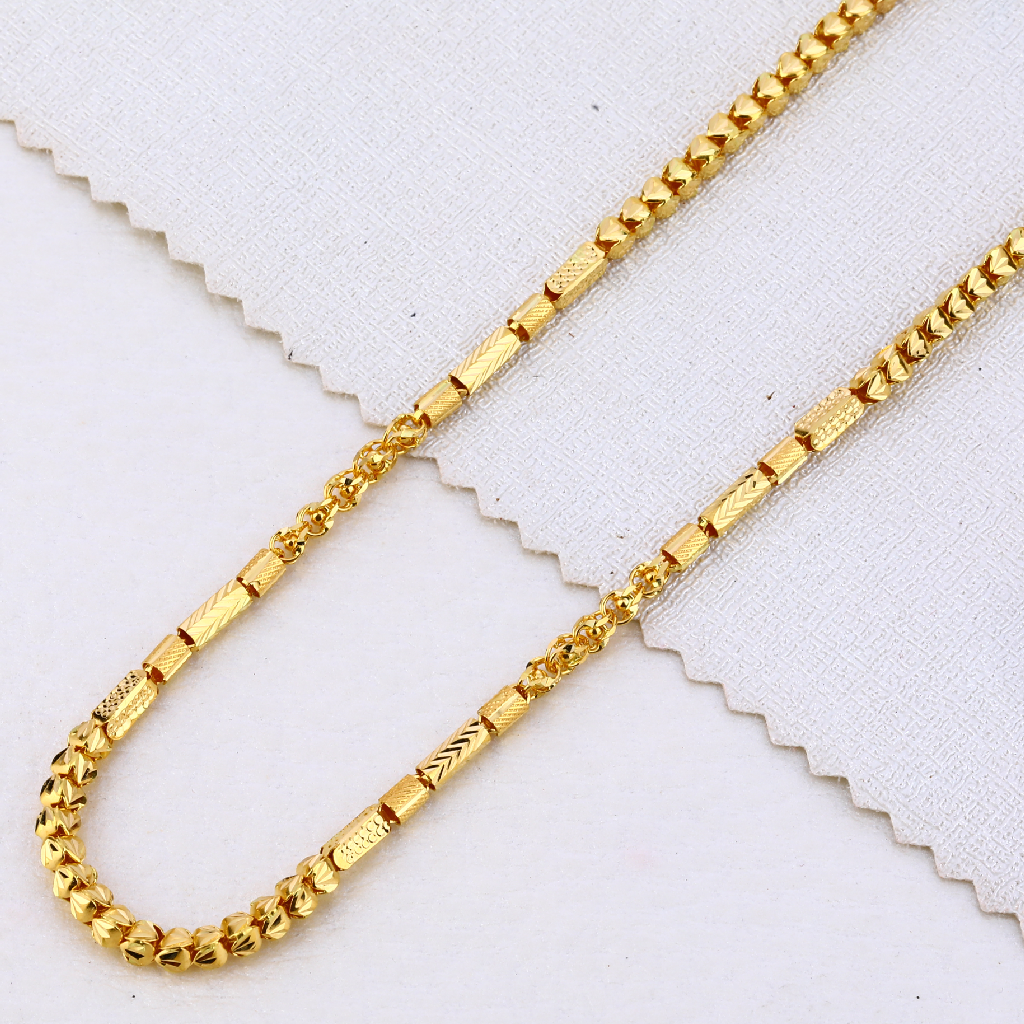 22CT Gold mens Delicate Plain choco chain MCH468