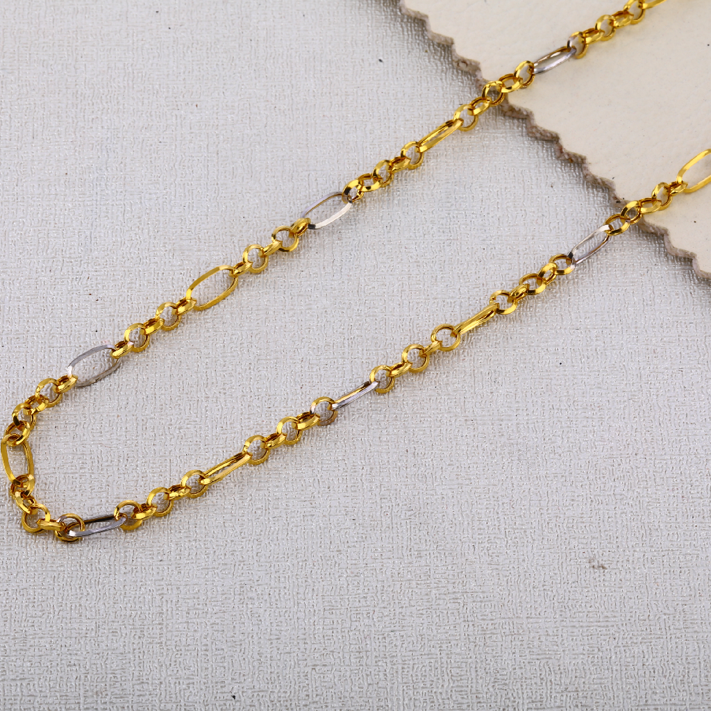 22kt gold mens Plain choco chain MCH606