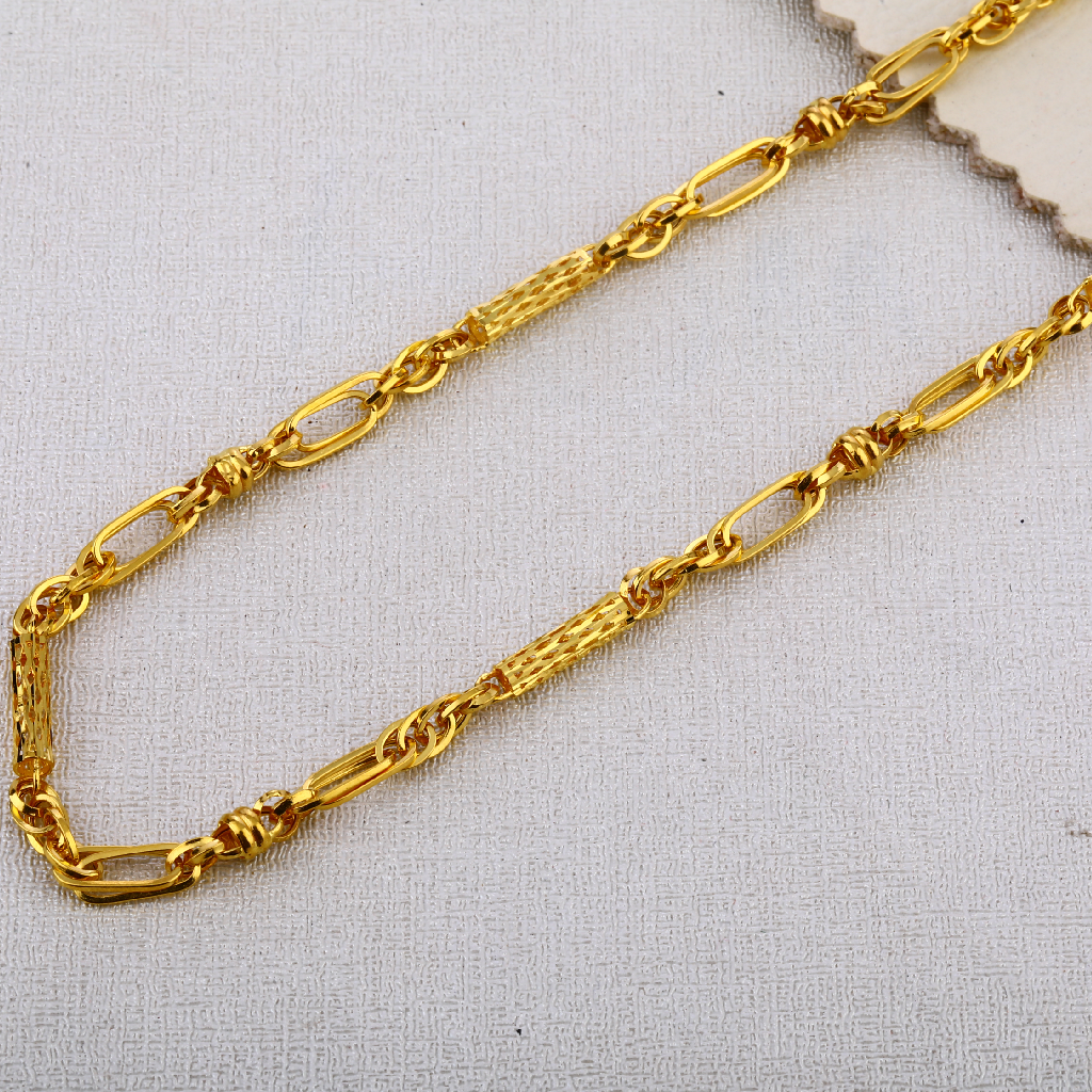 22kt gold mens hallmark Stylish choco chain MCH607