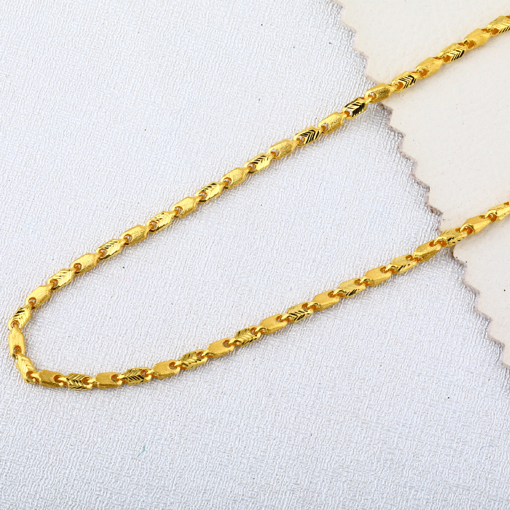 916 Gold Hallmark Mens Plain Fancy Choco Chain MCH626
