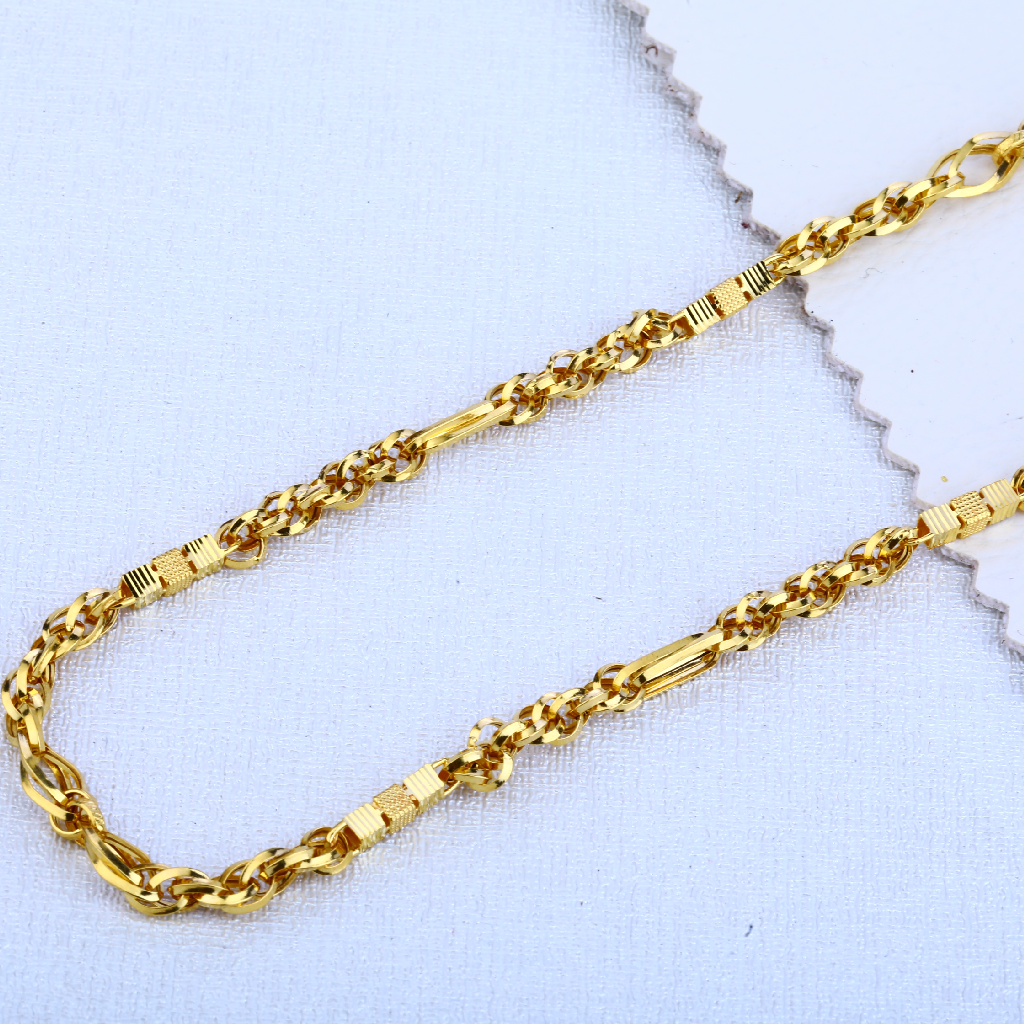 22KT Mens Plain Designer Choco Chain MCH100
