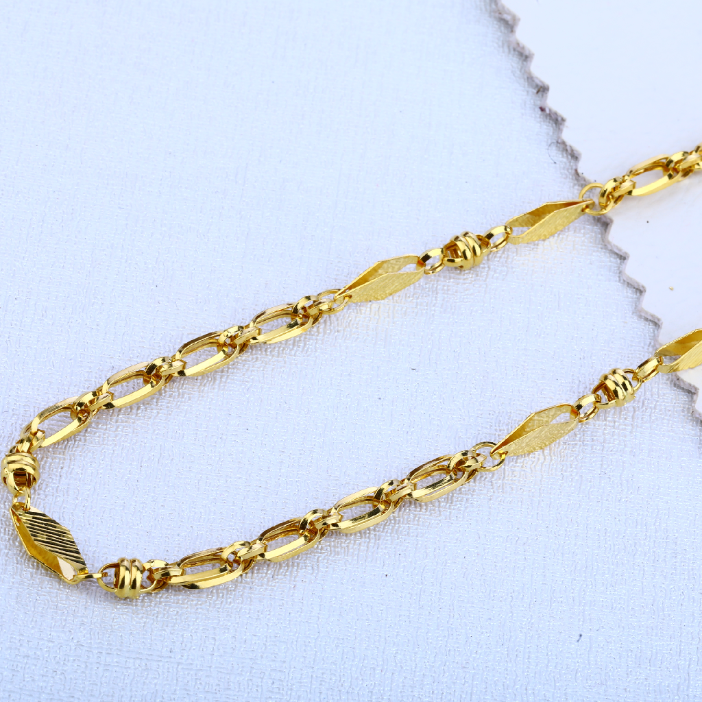 916 Gold Hallmark Designer Choco Chain MCH108