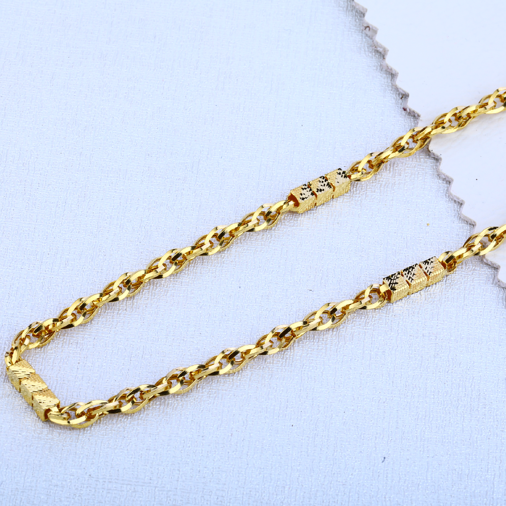 916 Mens Plain Delicate Choco Chain MCH115