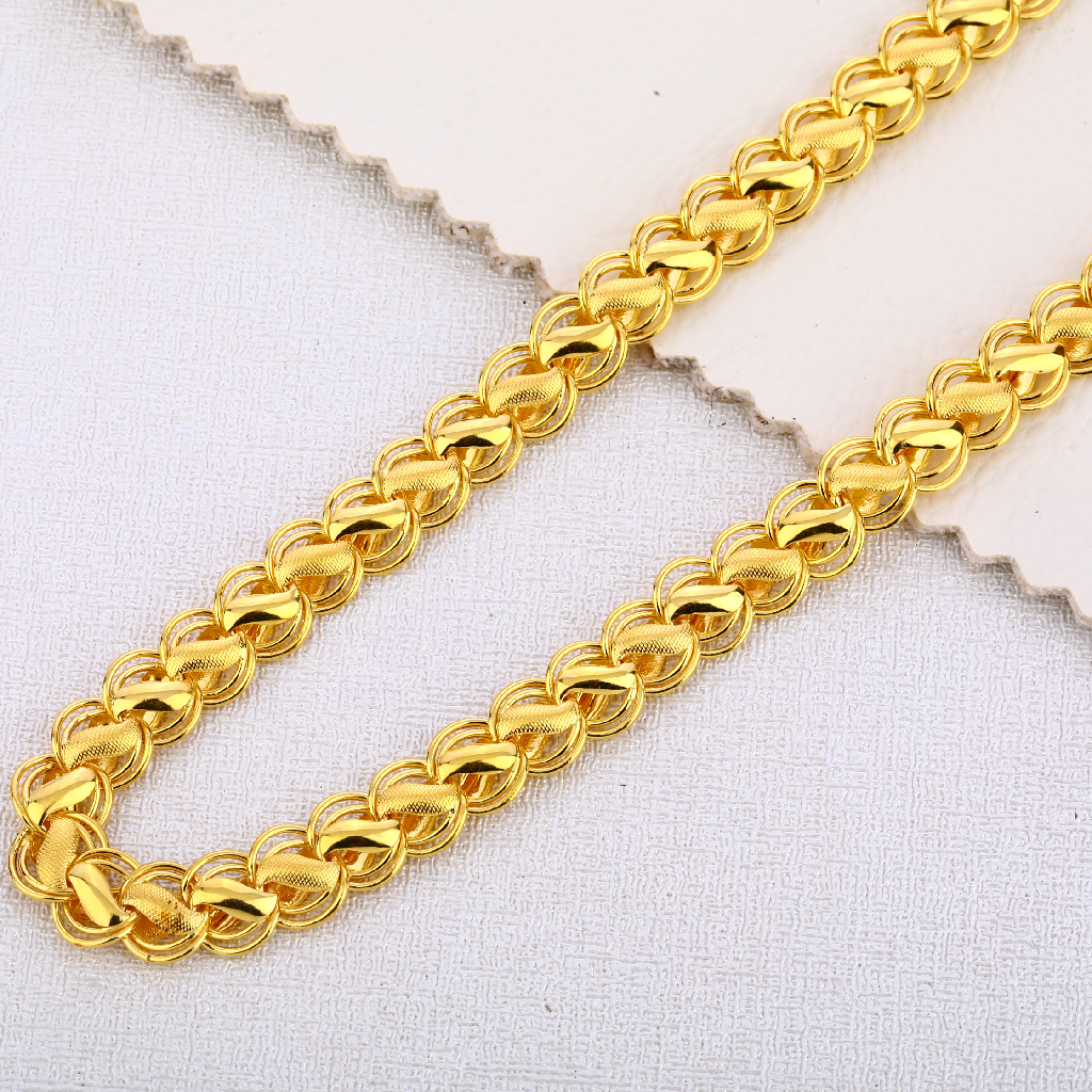 22CT Mens Hallmark Stylish Choco Chain MCH340