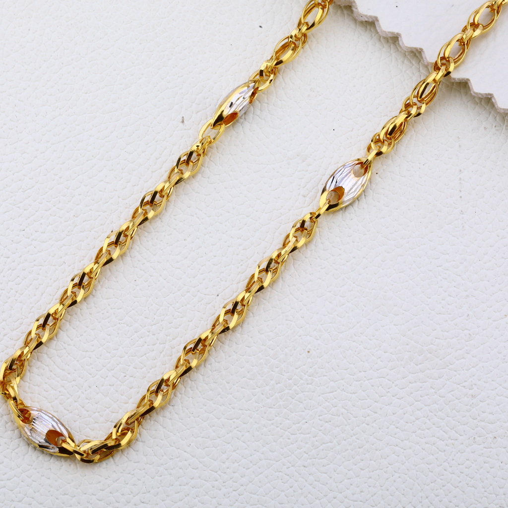 22CT Gold Mens Stylish Choco Chain MCH259