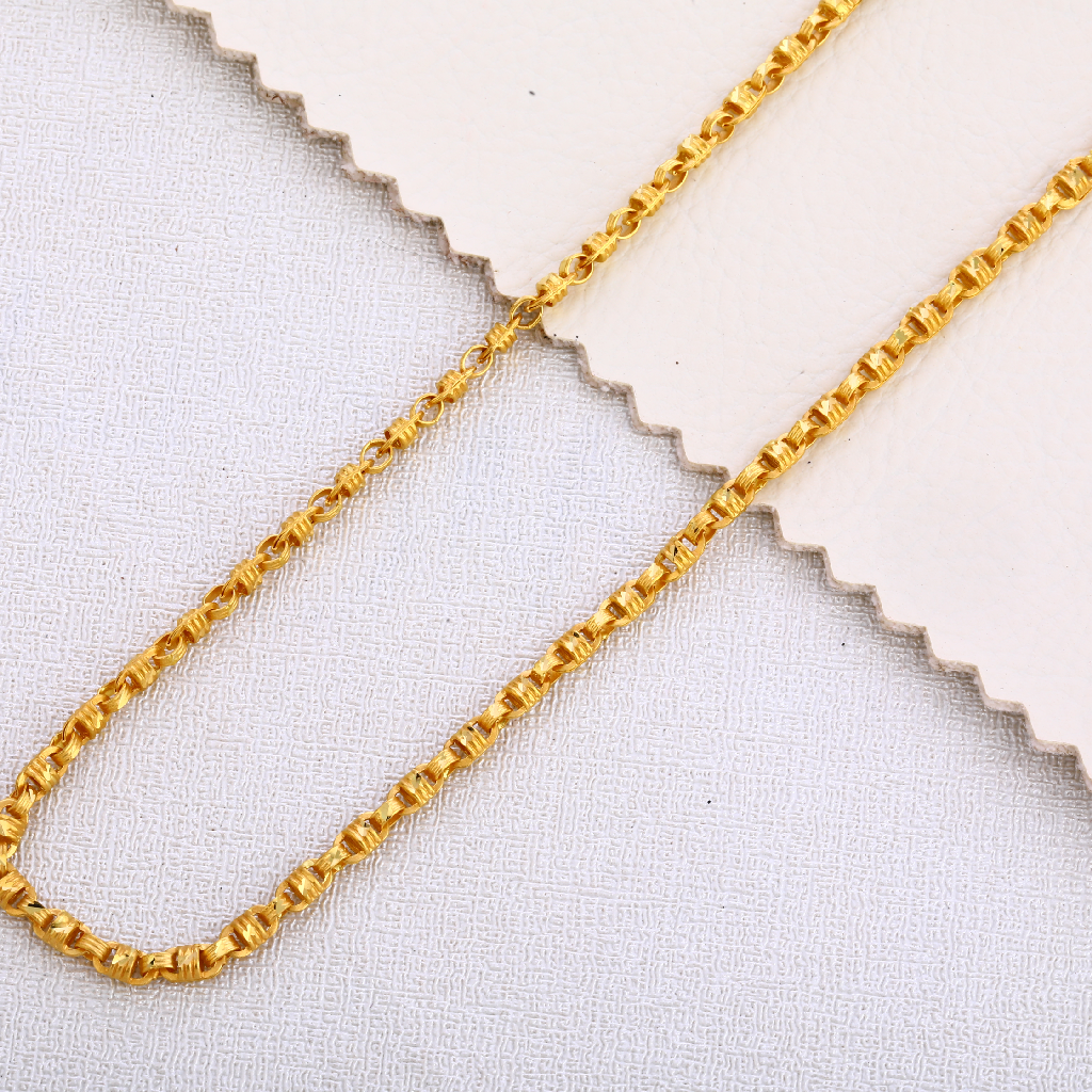 22CT Gold Mens hallmark Fancy Choco Chain MCH349