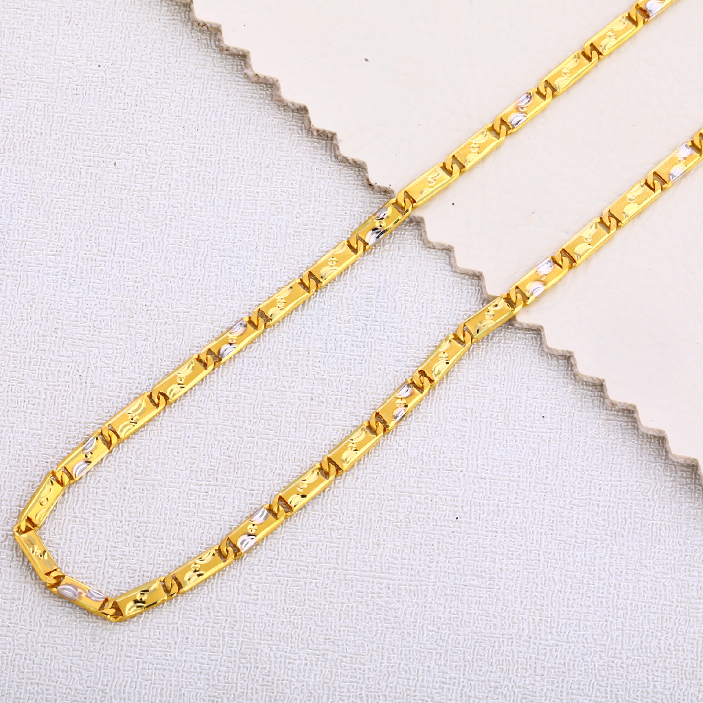 22KT Gold Mens Hallmark Gorgeous Choco Chain MCH364