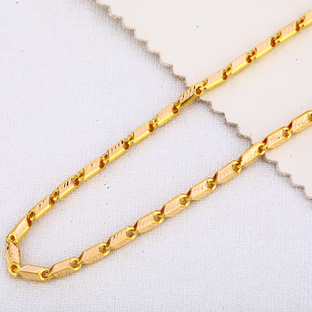 22CT Gold Gentlemens Delicate Choco Chain MCH436
