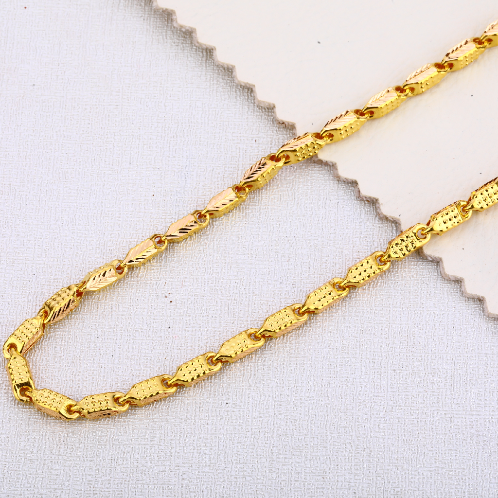 22CT Gold Mens Stylish Hallmark Choco Chain MCH440