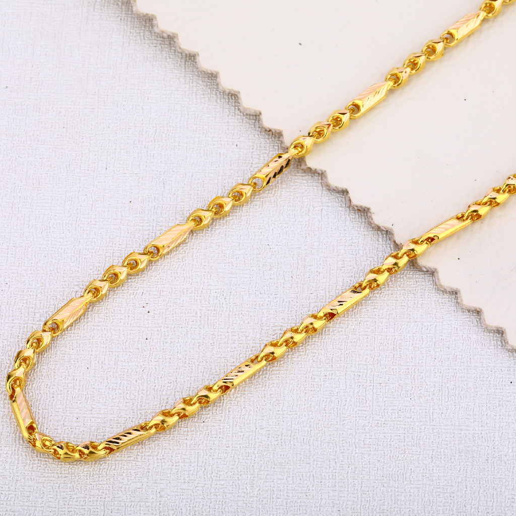 22CT Gold Mens Fancy Hallmark Choco Chain MCH442