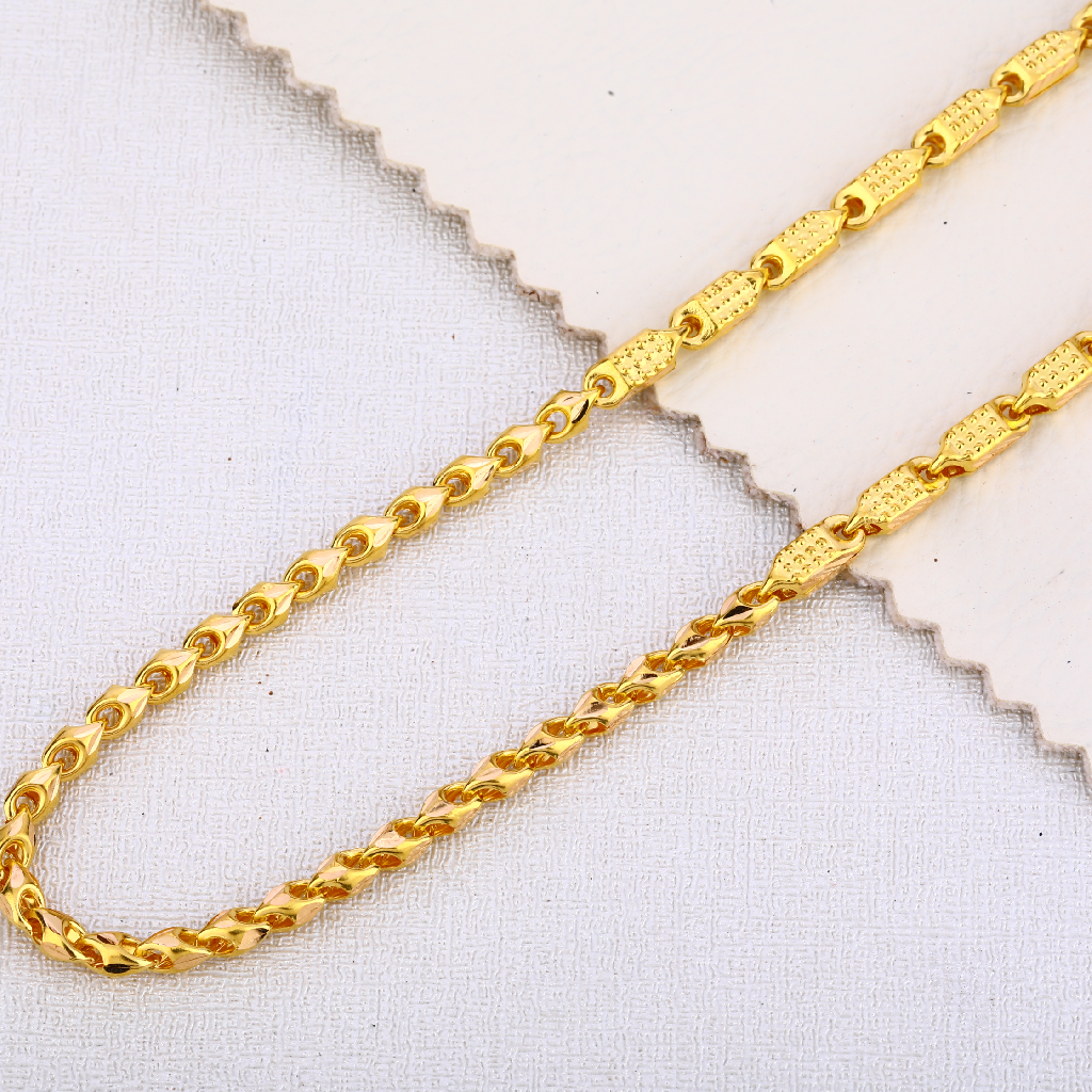 22CT Gold Mens Classic Hallmark Choco Chain MCH446