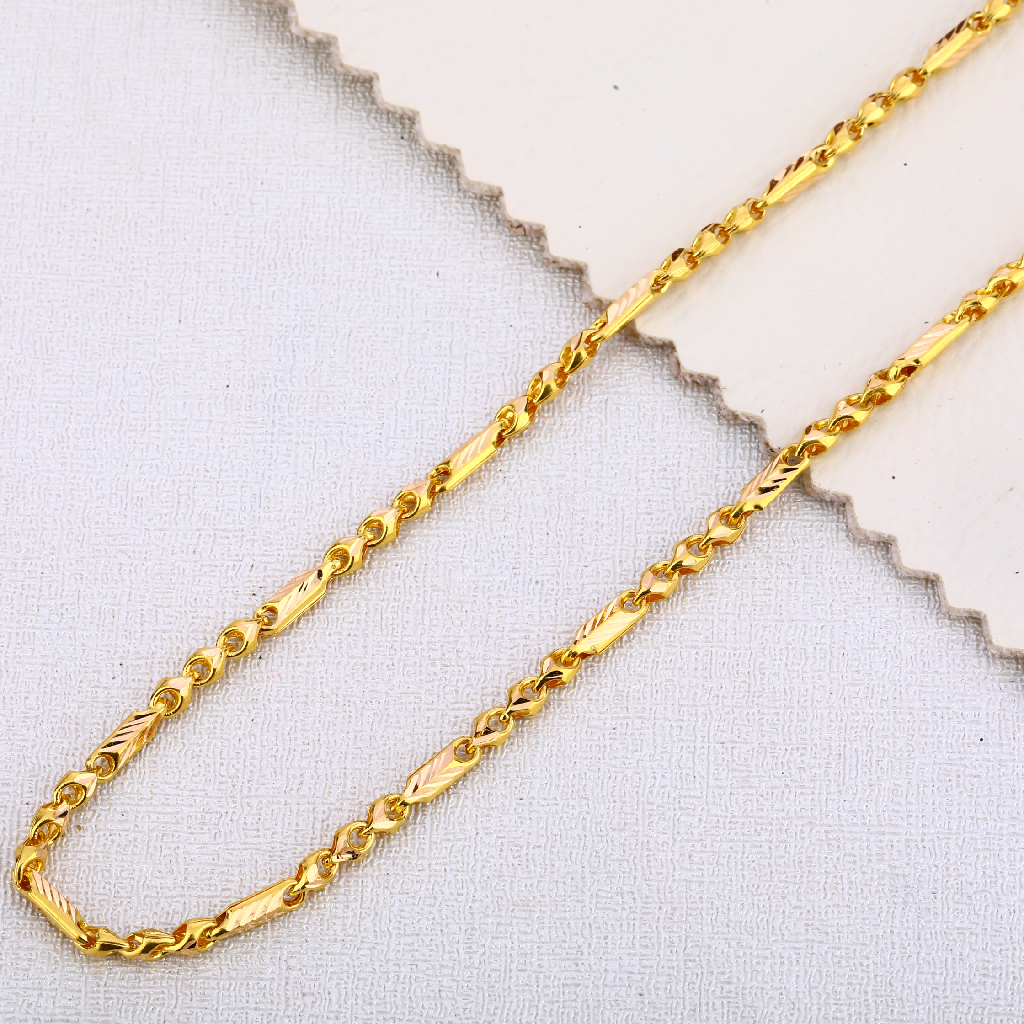 22KT Gold Mens Classic Choco Chain MCH454