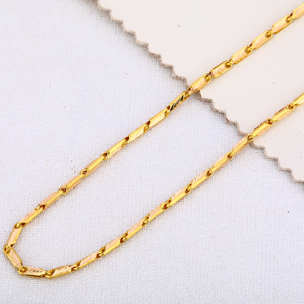 916 Gold Mens Hallmark Delicate  Choco Chain MCH460