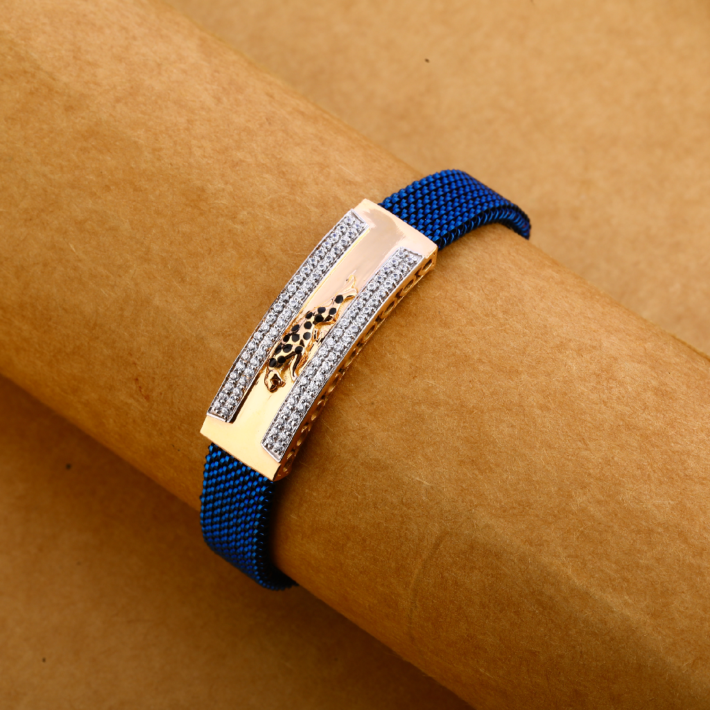 750 ROSE Gold Fancy Leather Bracelet MLB292