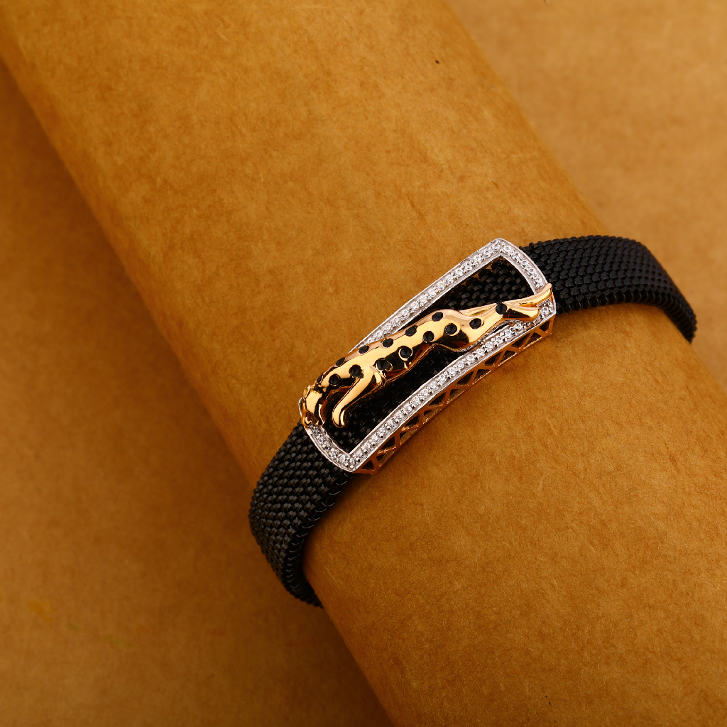 18CT Rose Gold Designer Hallmark  Mens Bracelet MLB317