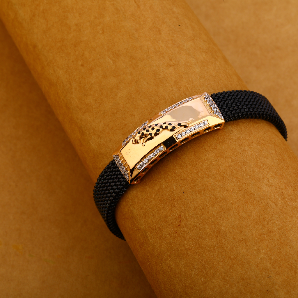 18CT Rose Gold Hallmark  Mens Bracelet MLB319