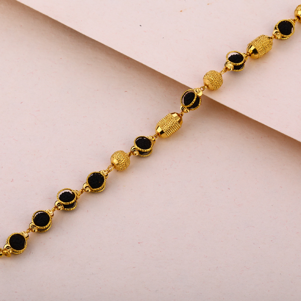 916 Gold Mens Rudraksha Bracelet MRB18