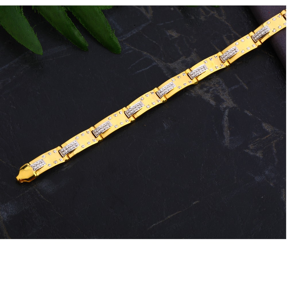 22KT Gold Men's Gorgeous Casting Bracelet MCB98