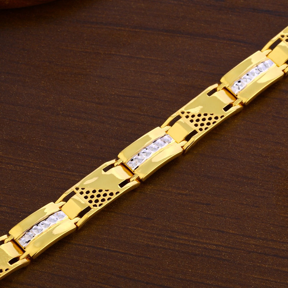 22KT Gold Hallmark exclusive  Men's Plain Bracelet MPB358