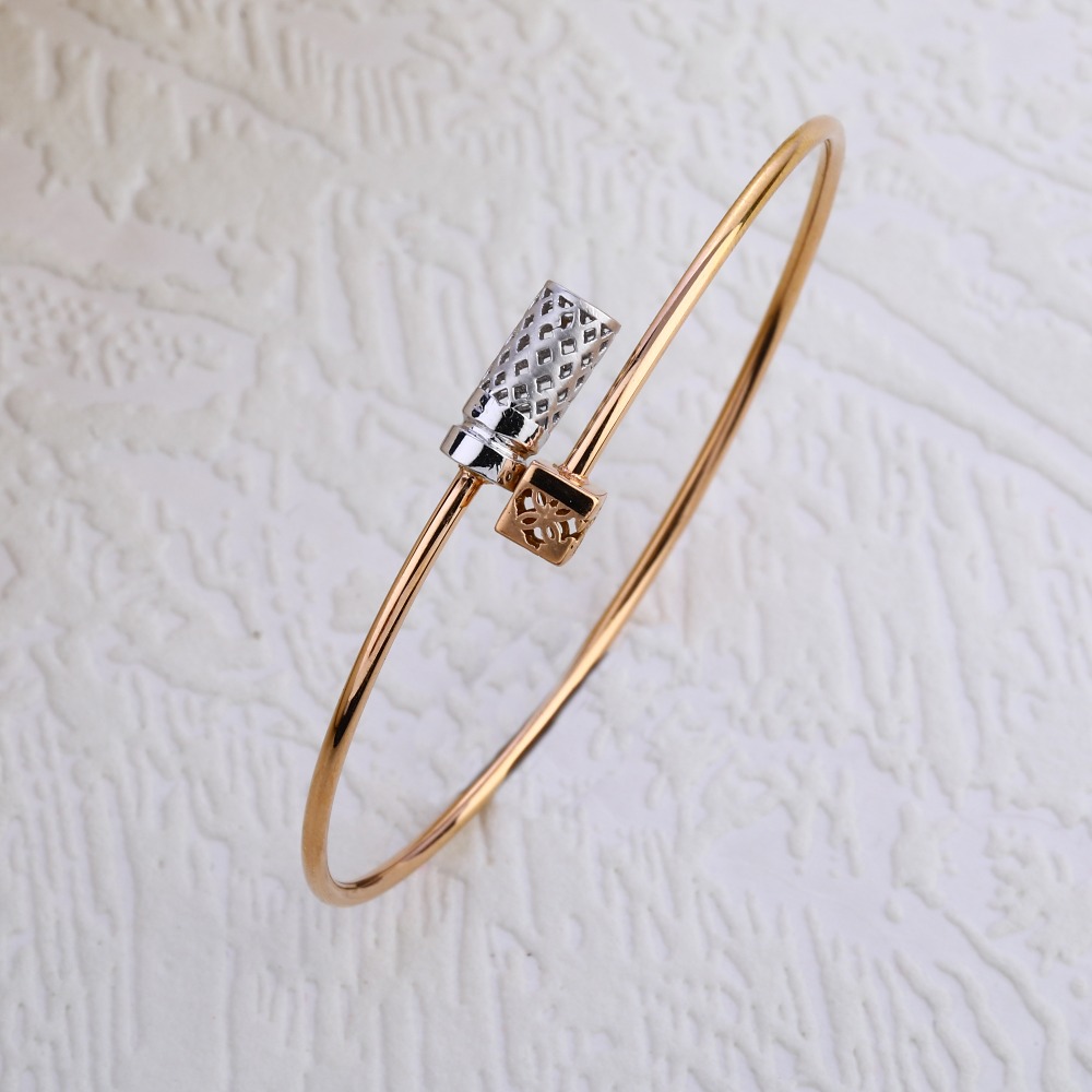 18KT Rose Gold CZ Fancy Ladies Bracelet RLKB292
