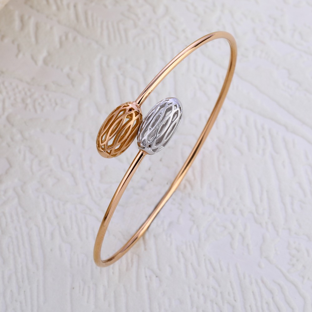 18KT Rose Gold CZ Classic Ladies Bracelet RLKB288