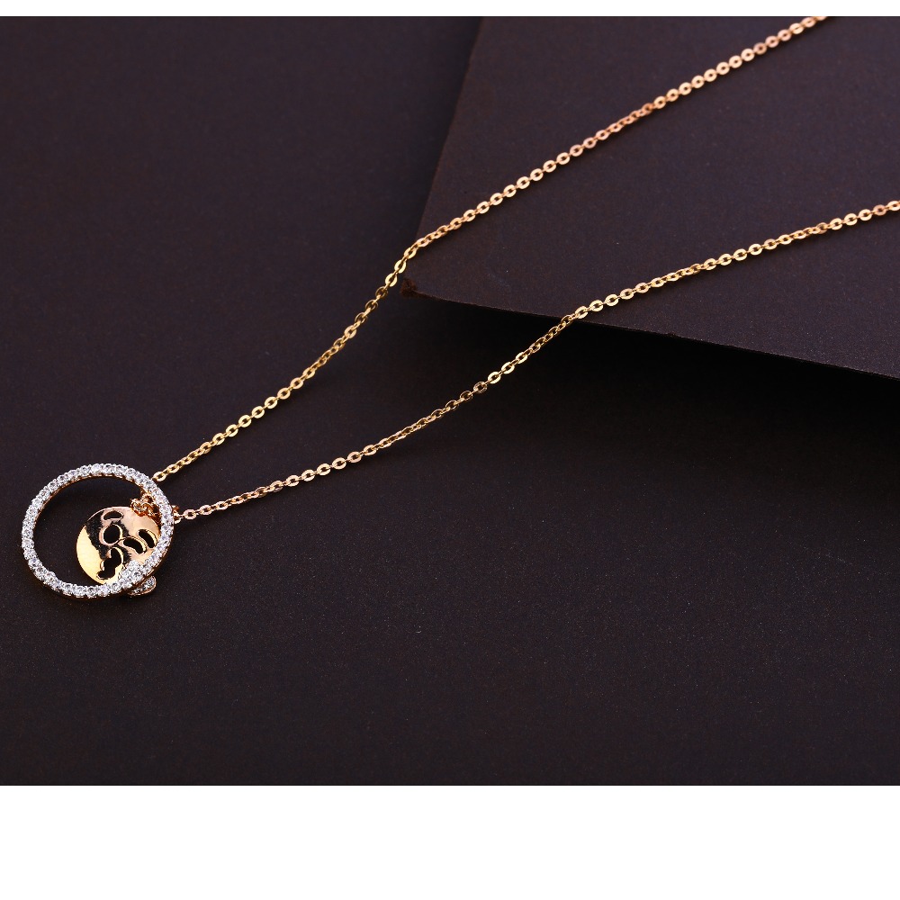750 Rose Gold exclusive Ladies Necklace Tanmaniya RTM329