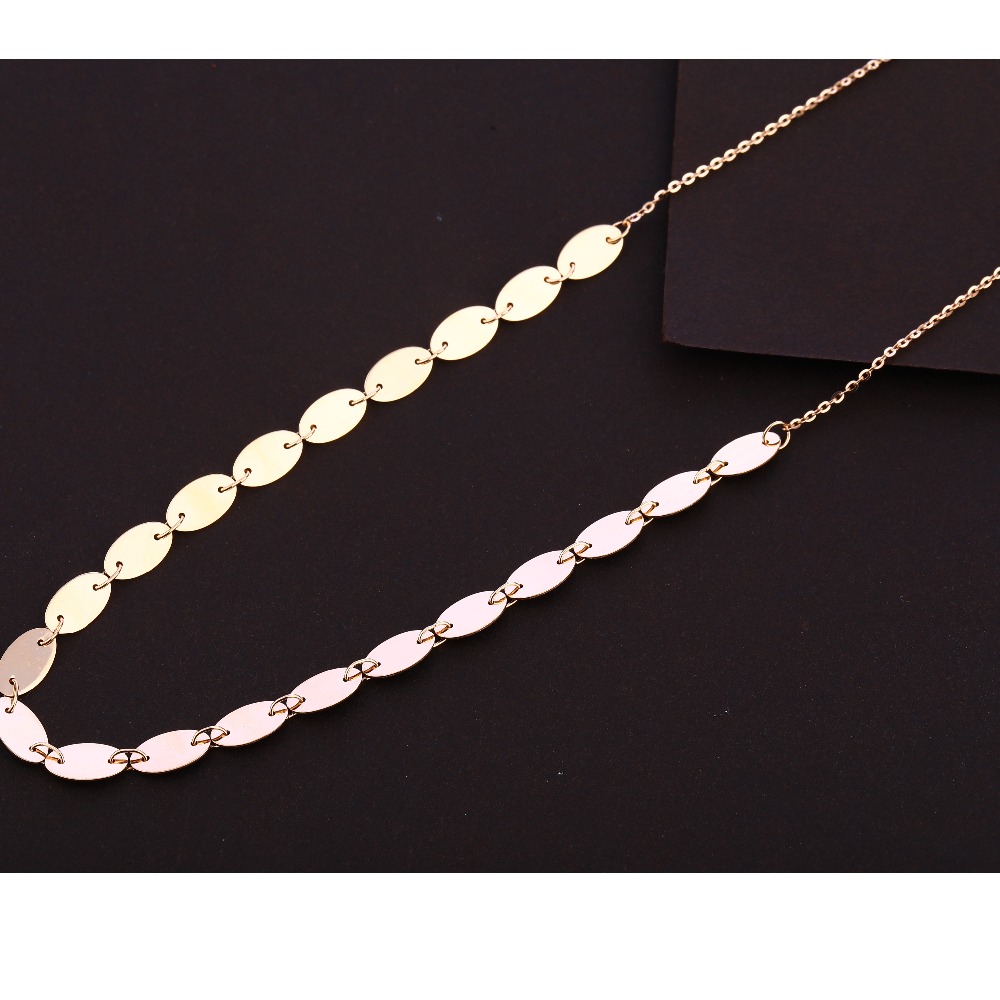 18kt Rose Gold CZ Delicate Necklace Tanmaniya RTM365
