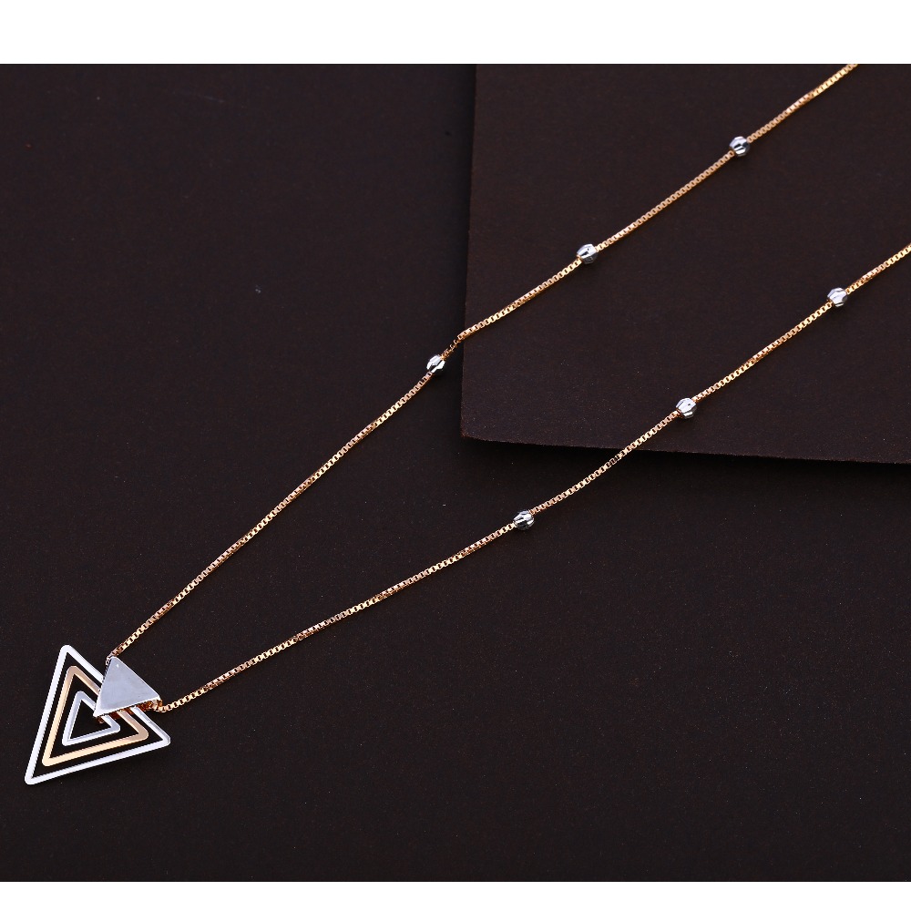 18kt rose gold hallmark designer necklace Tanmaniya  rtm357