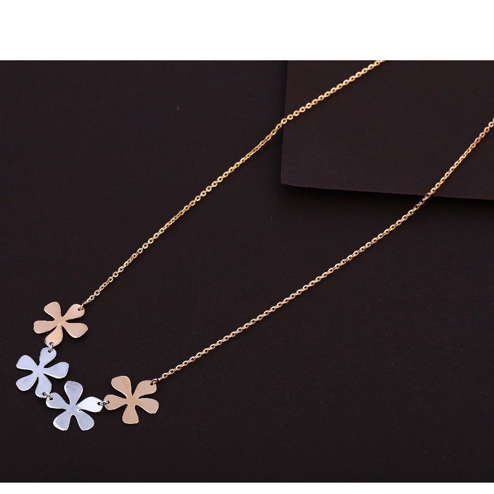18kt rose gold hallmark classic necklace Tanmaniya  rtm356