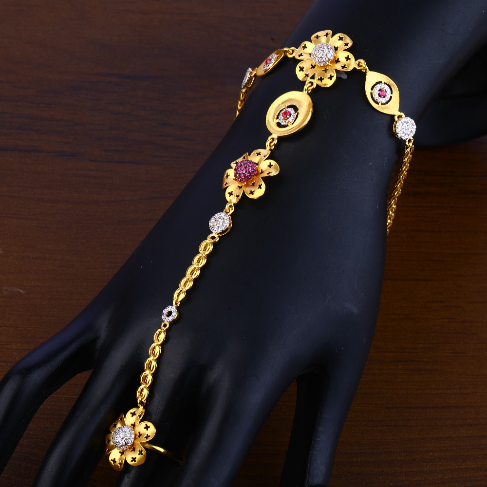 22KT Gold Women's Fancy Hallmark Hathpan HP23