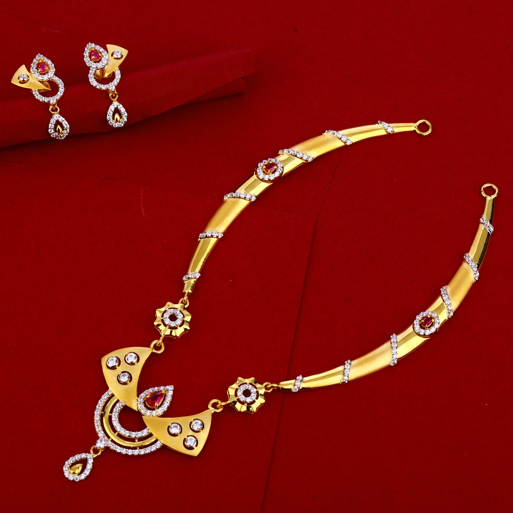 22CT Gold Classic Ladies Necklace Set LN236