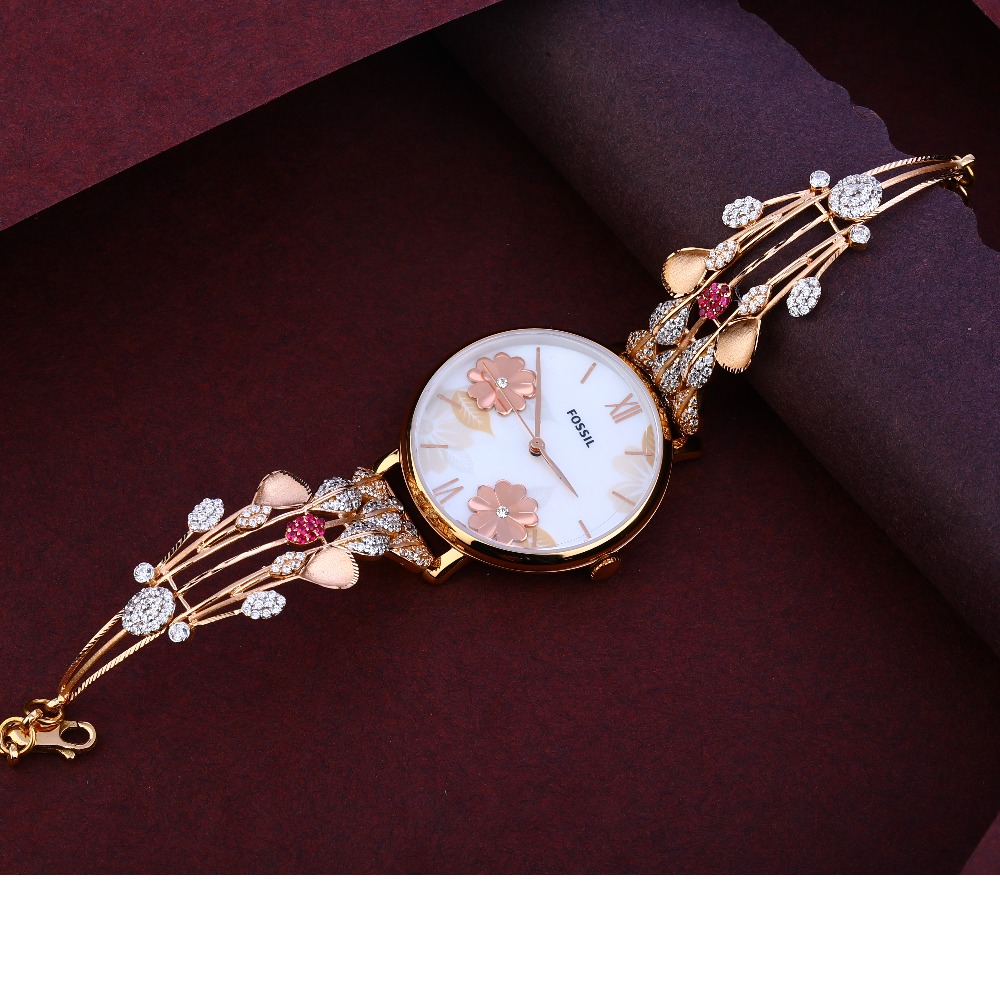750 Rose Gold Hallmark Designer Women's Watch RLW322