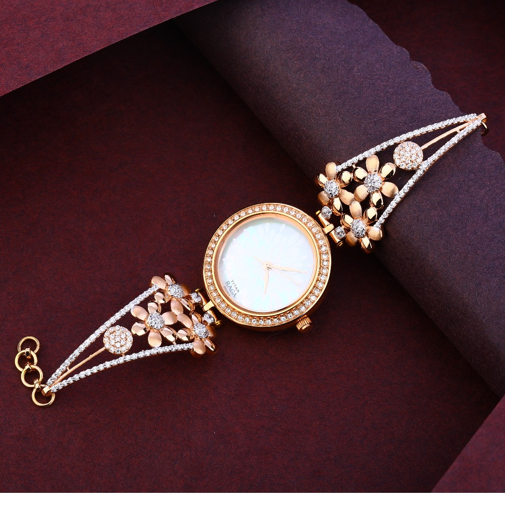 750 Rose Gold Fancy Ladies Watch RLW317