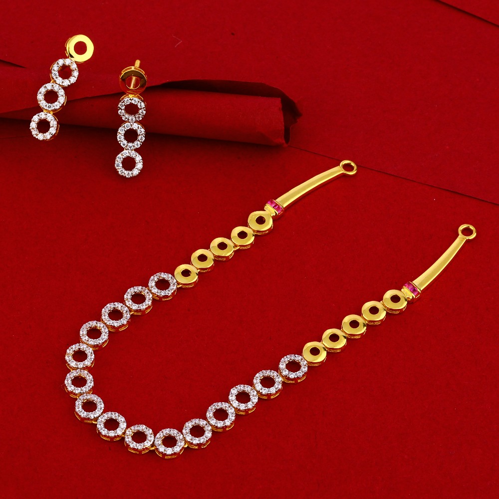 22KT Gold Classic Women's Necklace Set LN113
