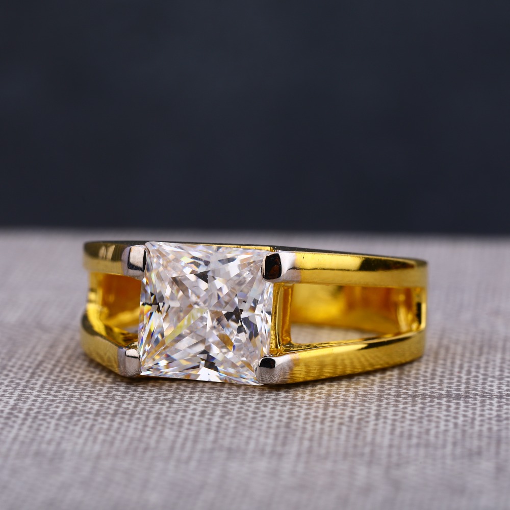 22KT Gold Men's exclusive Hallmark Stone Ring MSR117