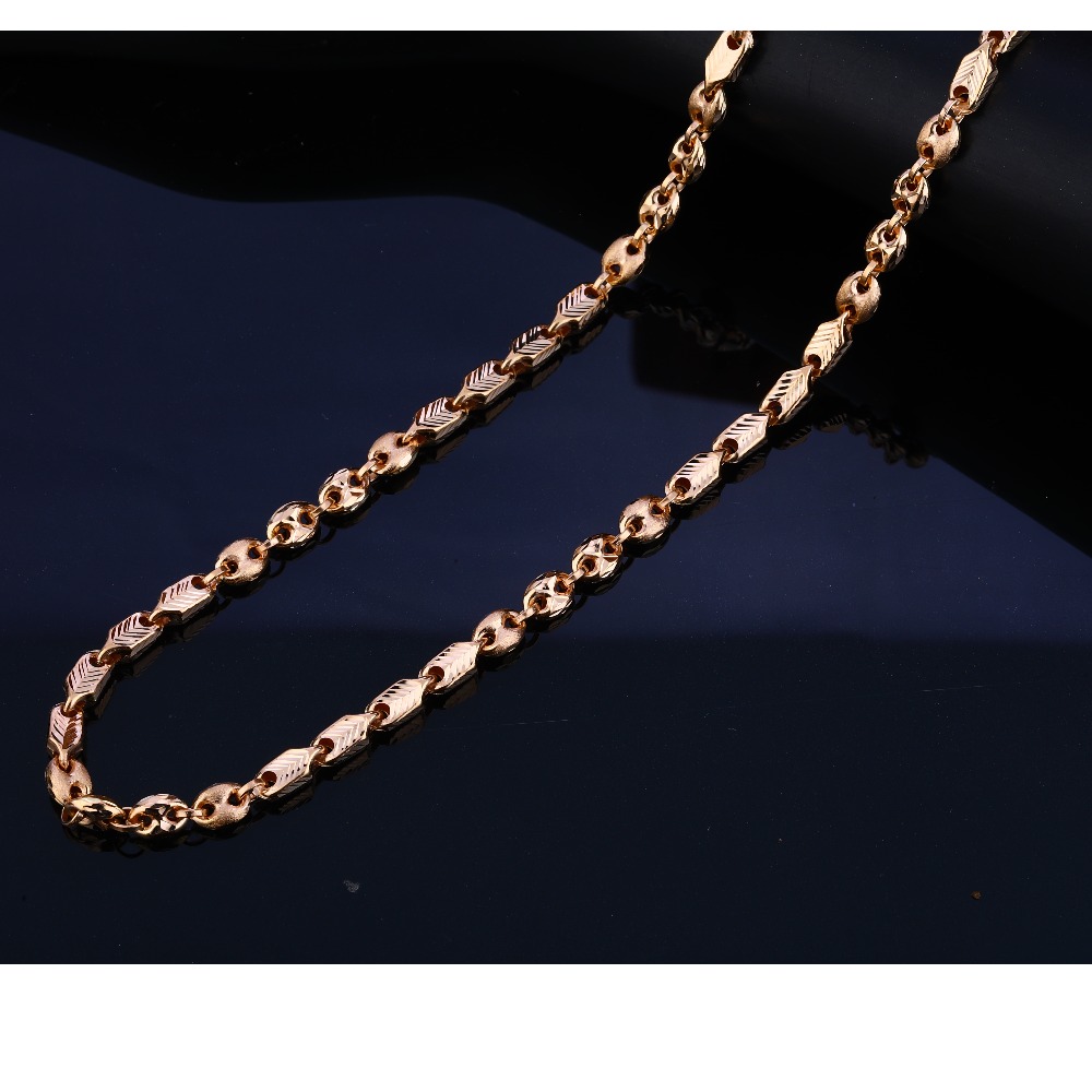 18CT Rose Gold fancy Men's  Chain RMC46