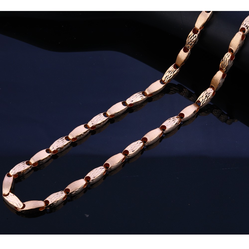 18CT Rose Gold Designer Men's  Chain RMC43