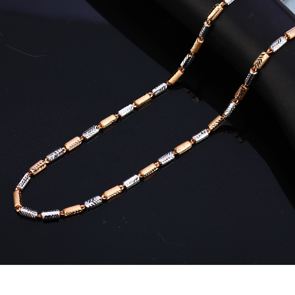 18KT Rose Gold Hallmark Fancy Gentlemen's  Chain RMC77