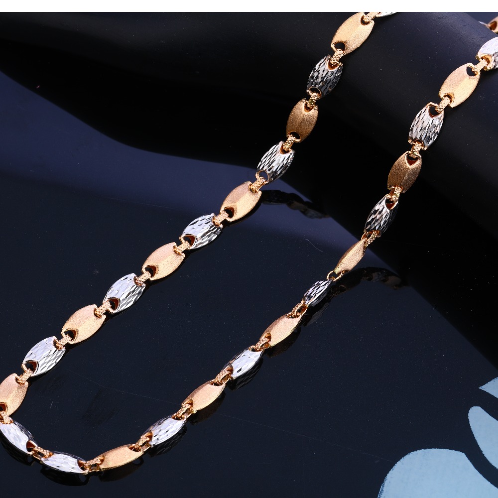 750 Rose Gold Gorgeous Hallmark Gentlemen's Chain RMC62